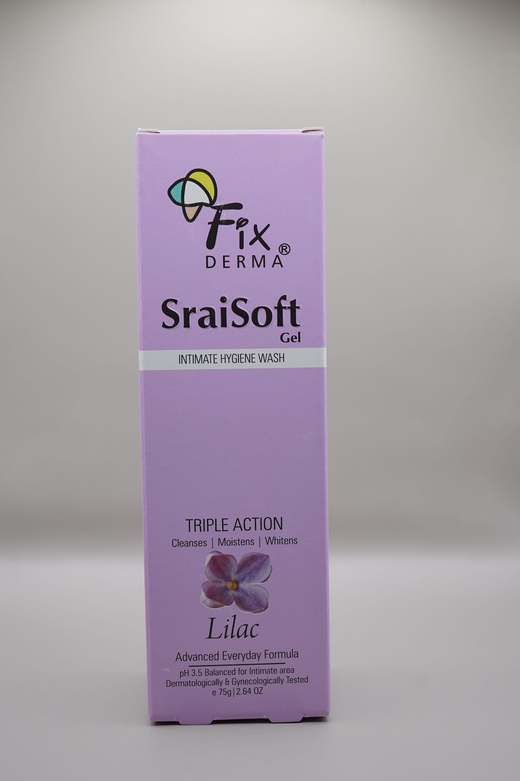 Fixderma Sraisoft gel intimate hygiene Wash “Lilac” 75 gm